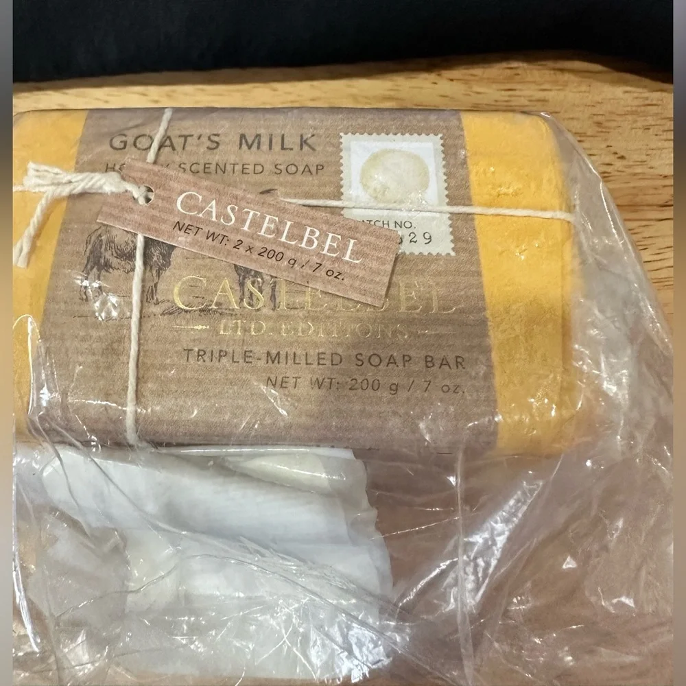 (2) Castelbel Honey Scented Goat's Milk Triple Milled Soap Bars Lot Of 2 Bars - Picture 3 of 6